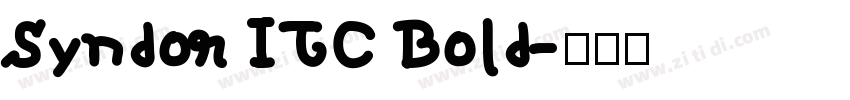 Syndor ITC Bold字体转换
